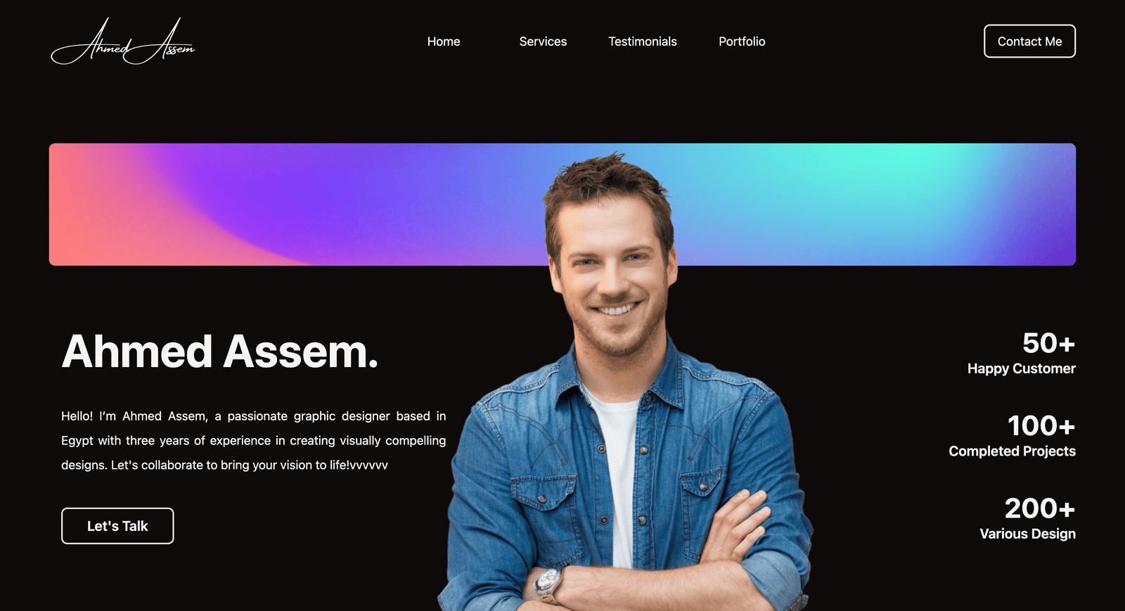 Portfolio for a graphic designer